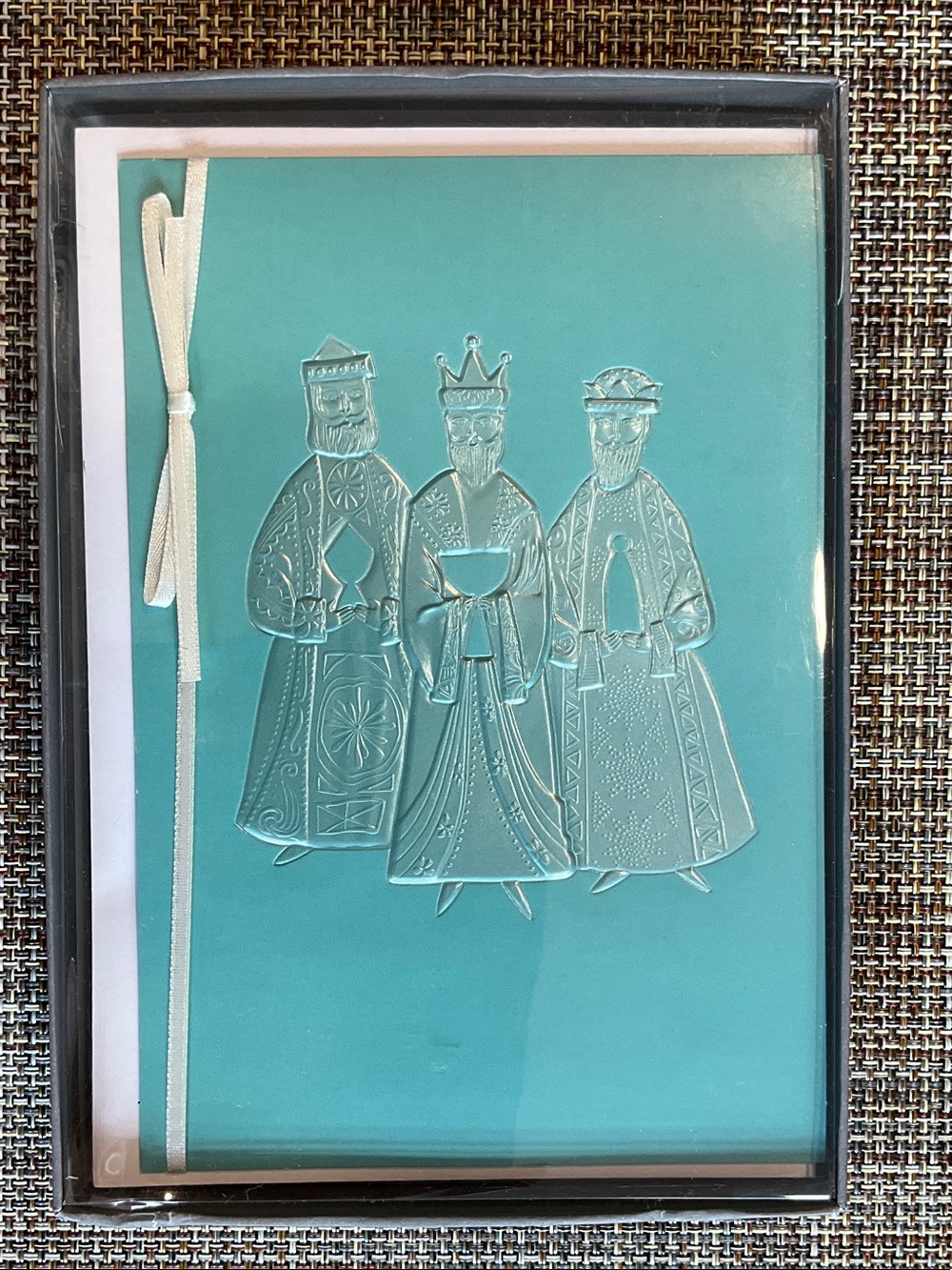 Hallmark Embossed Holiday Card Box, NWT